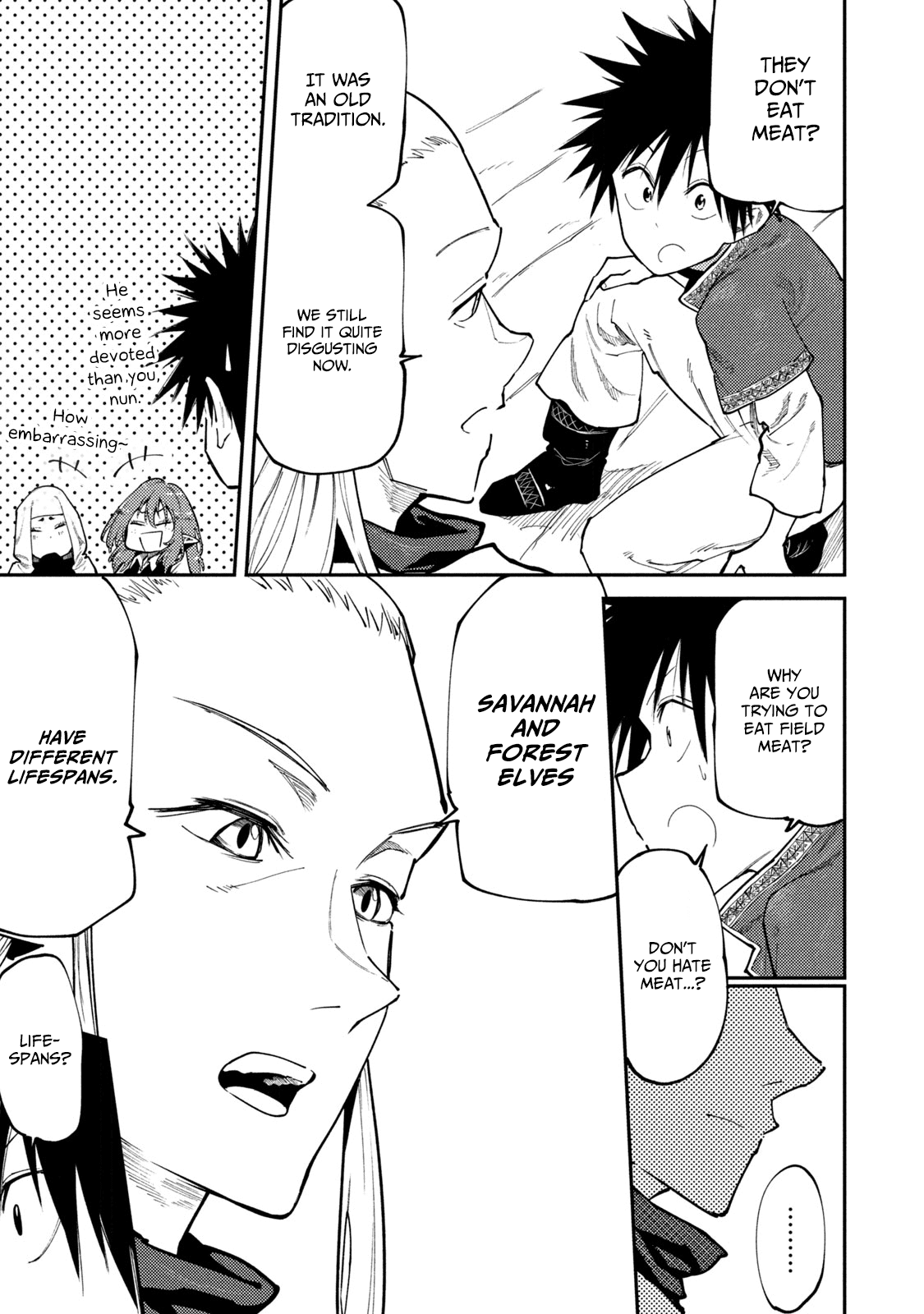 Mazumeshi Elf to Yuboku gurashi Chapter 45 13